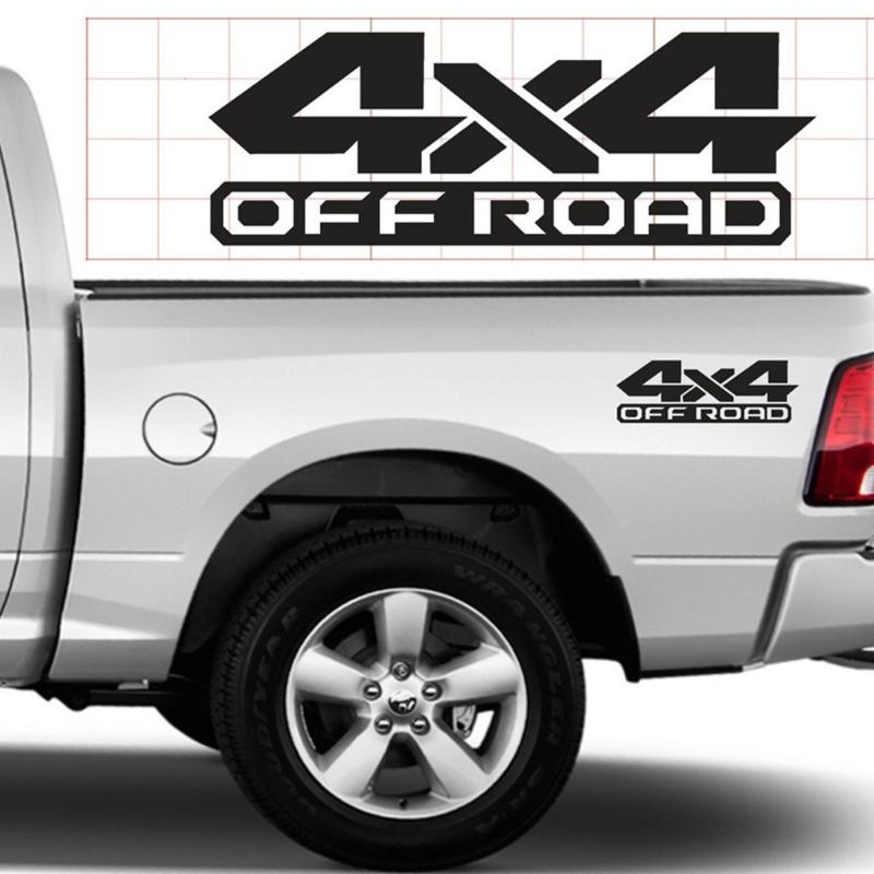 Autocolant Caroserie Vehicul, Litere PVC 4X4 Offroad Trail pentru Decorare Panou Lateral, Foaie Unică pentru Utilizare Accent Personalizat Styling