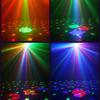 LED Laser Projection Stage Lighting RGBW DJ Disco MIni Party Lights Remote Control for Christmas Wedding Home Club Decoration