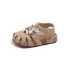 Sommer Neue Kinderschuhe Echte Anti-Rutsch-Baotou-Sandalen für Mädchen PU Klettverschluss Anti-Rutsch-Gummi