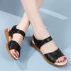 Vêtements d'extérieur en cuir sandales décontractées confortables chaussures d'été pour femmes nouvelles polyvalentes à semelles souples