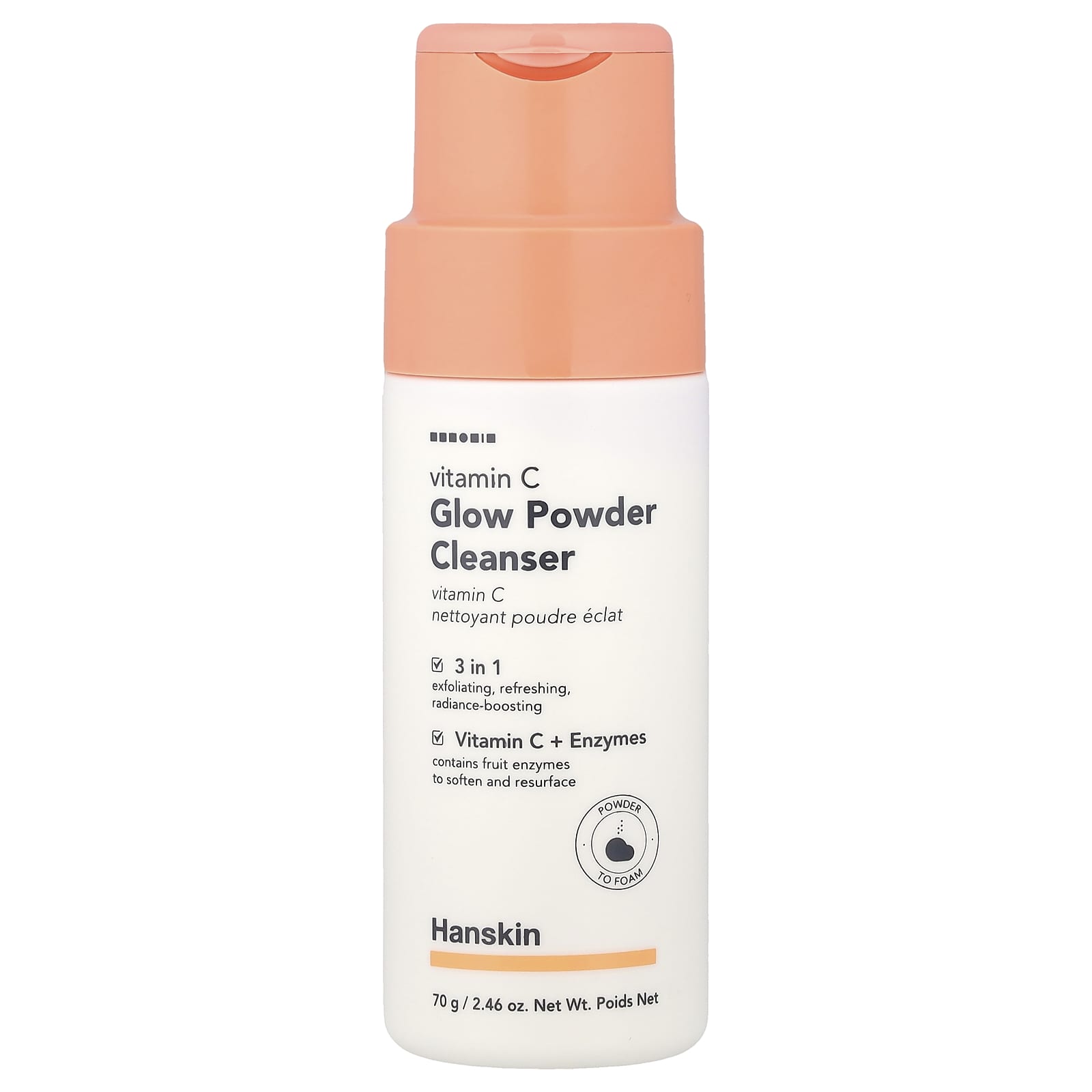 

Hanskin Vitamin C Glow Powder Cleanser, 70g (2.46oz)
