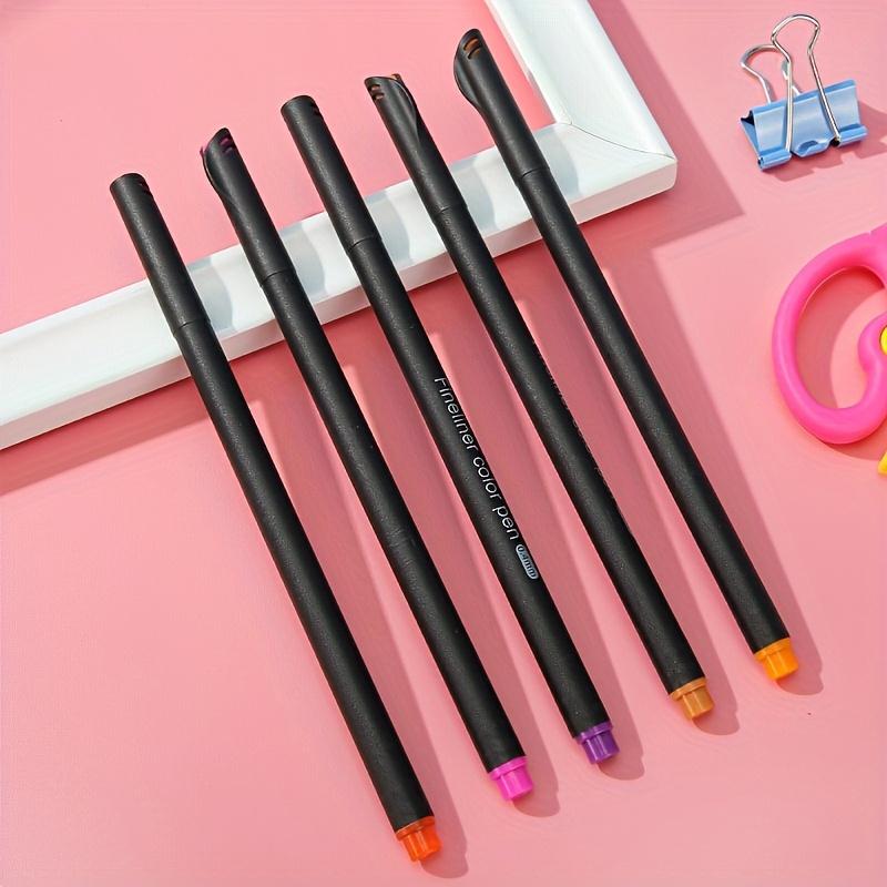 12pcs/set Fineliner Colored Pens Set 0.4mm Fine Point Drawing Painting Sketch Fine Line Art Marker Office School Stationery