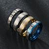 Stainless Steel Couples Ring Sets Simple Roman Numerals Ring Finger For Women Men Fashion Jewelry   Rings