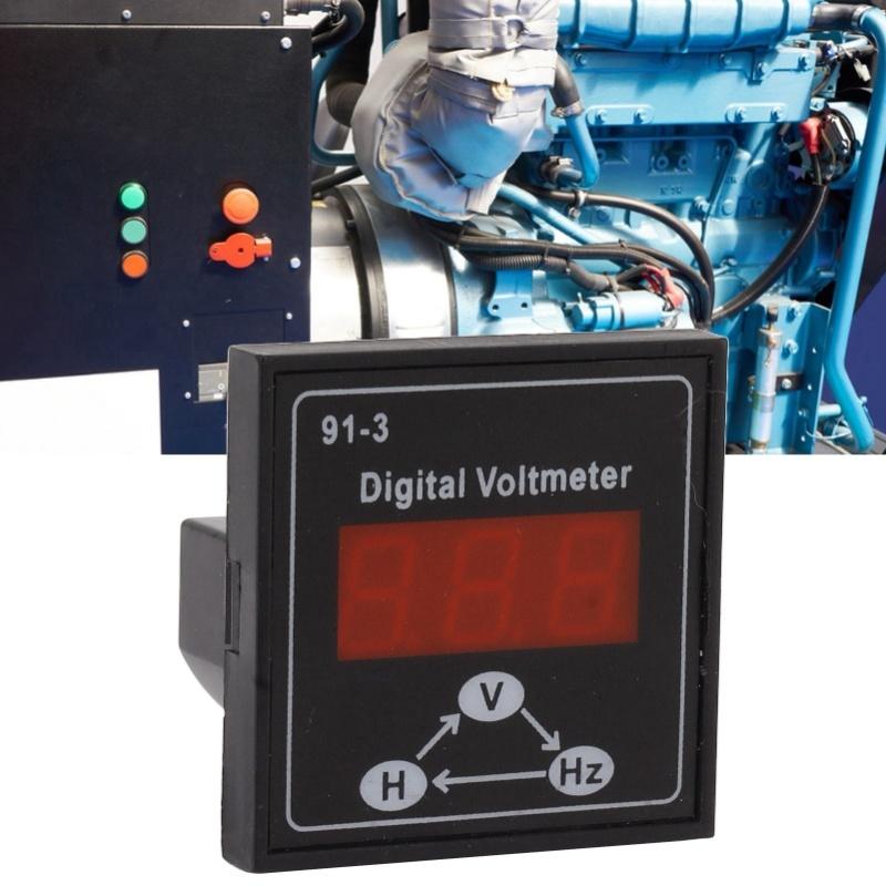 91 3 Digital Voltmeter For  Diesel Generator Set Accessories 220V 380V Single Phase 3 Phase Voltage Meter