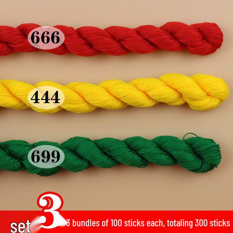 Baumwoll-Kreuzstich-Stickgarn: Handgefertigte Einlegesohlen, Dickes Nähgarn, Eine Farbe pro Stück