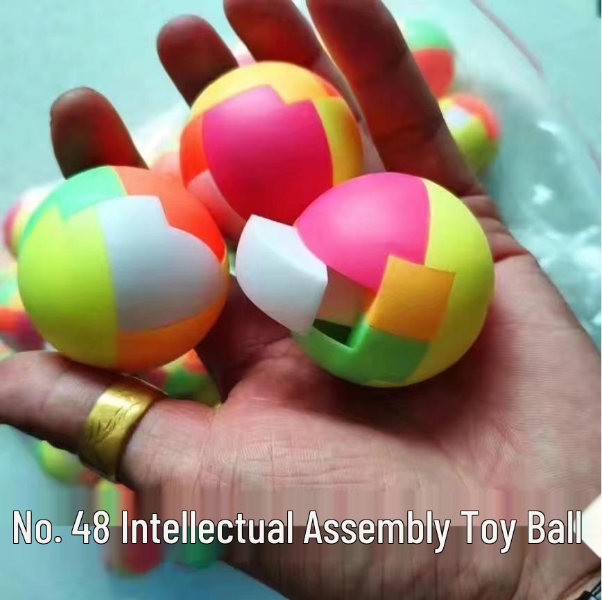 Elastic Cartoon Rubber Bouncing Balls, Extra Large, 50-Pack for Capsule Toy Machines