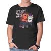 Unisex Crew Neck T-Shirt Spooky Night Graphic Short Sleeve Casual Tee