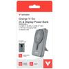 Verbatim Powerbank 10000Mah Charge N Go With Magnetic Stand Wireless And Tft