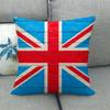 Painted Linen Flag Pillow Case Fashion Simple Casual Living Room Versatile And