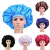 Extra Large Satin Sleep Cap Waterproof Shower Cap Women Hair Treatment Hair Hat