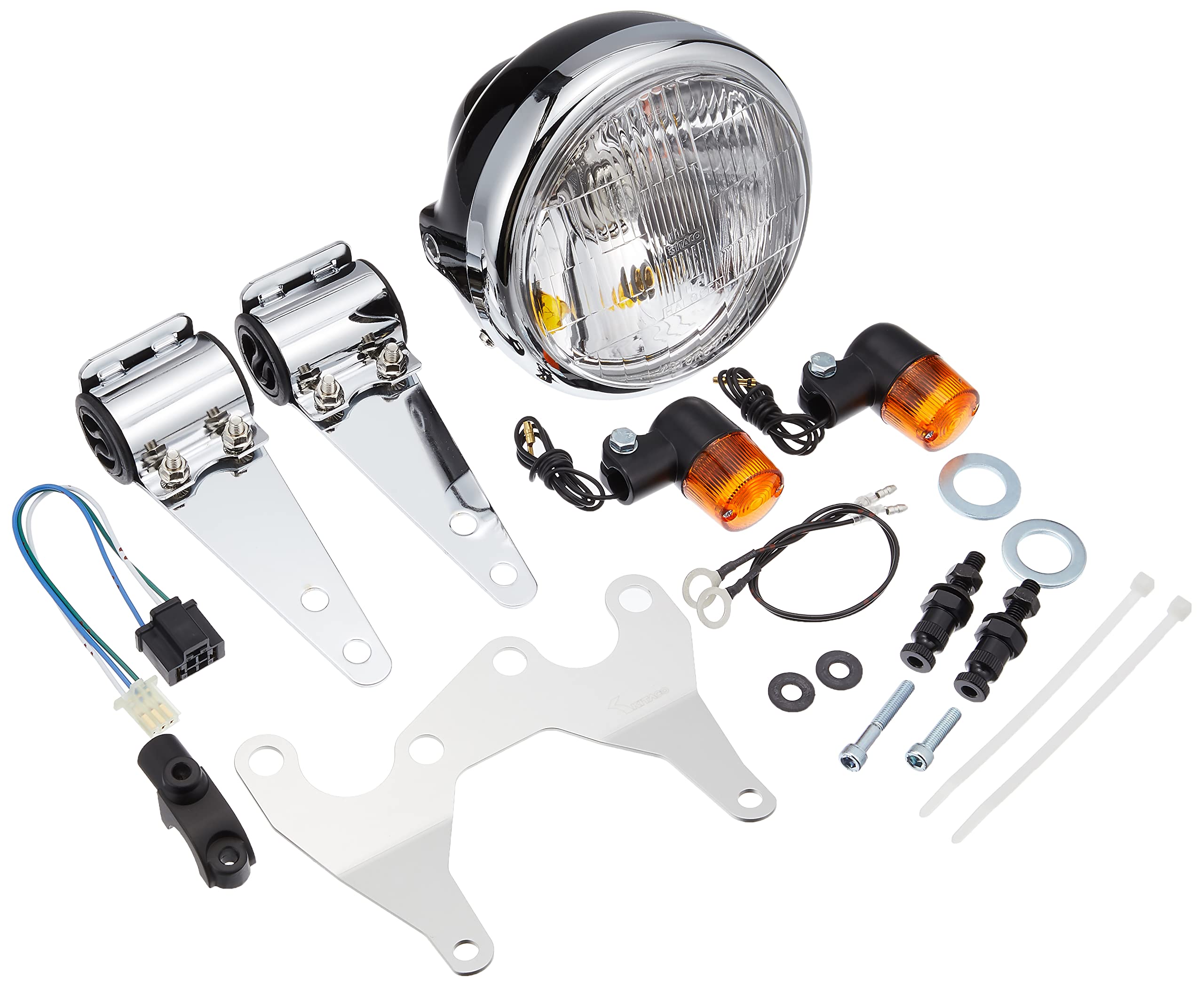

KITACO Round Mini Turn Naked Kit Сигнал/фара NS-1 810-1082210 чёрный