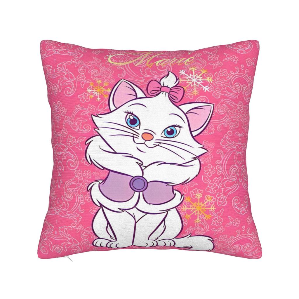 Marie Katze Cartoon Kissenbezug Polyester Kissenbezug Dekorativ Kissenhülle Zuhause Dropshipping 45*45cm