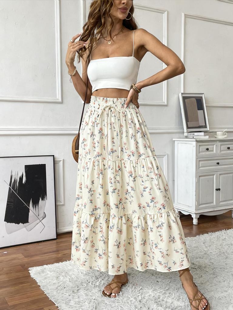 2025 New Arrival: Elegant Loose Long Skirt with Large Hem – Women’s European & American Fashion
