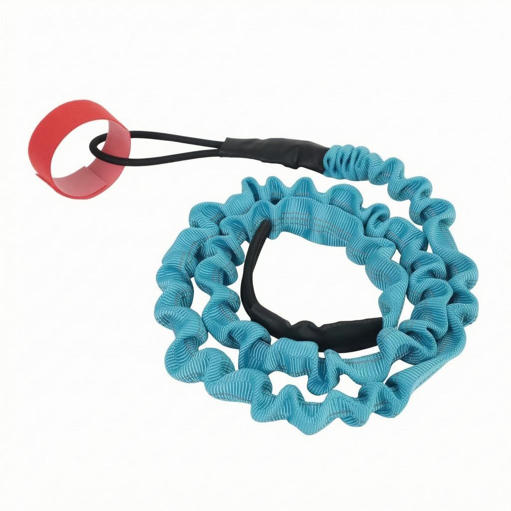Coiled Paddle Leash Nylon Strap Anti-Slip for Canoeing, Fishing Trips, Anglers
