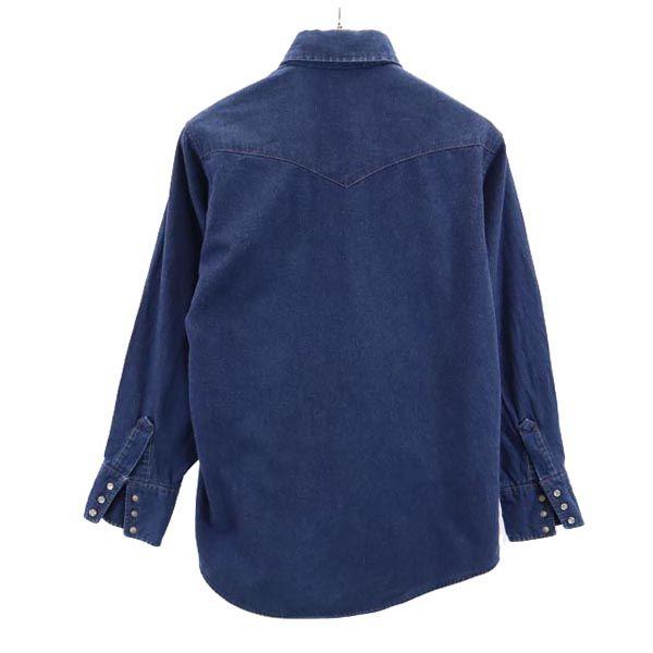 carhartt 80s Vintage Long Sleeve Denim Western Shirt 14 1/2 Men's Used