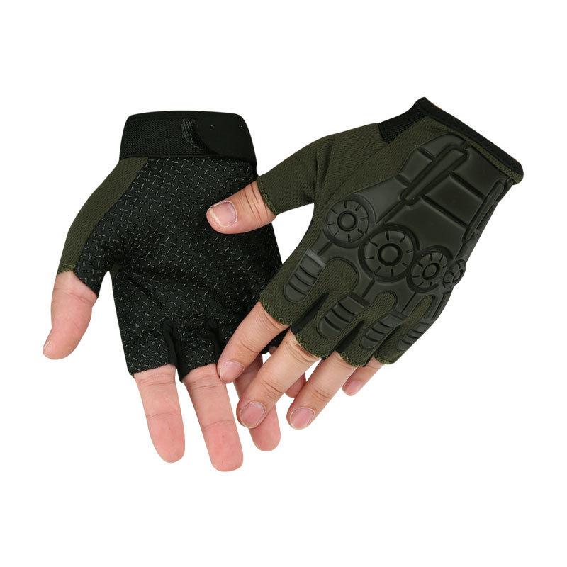 Half Finger Tactical Gloves Men's and Women's Outdoor Sports Fitness Cycling Mountaineering Bicycle Non-slip Gloves