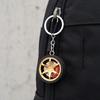 Keychain Pendant Wheel Caliper Design Zinc Alloy Key Chain with Rubber Tires Racing Style Key Holder Backpack Car Accessory