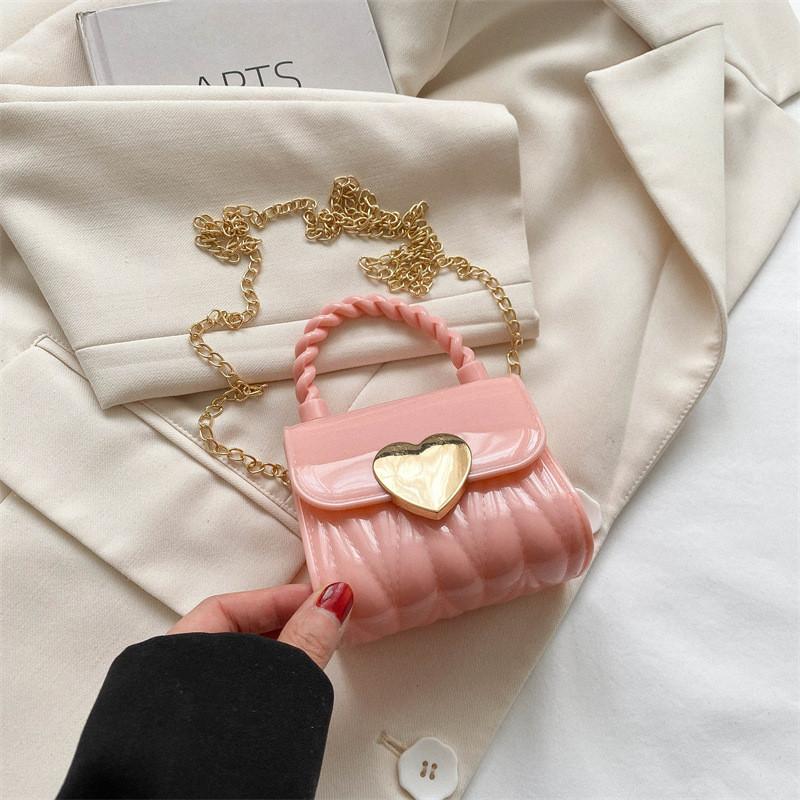 

Chic And Playful Mini Chain Bag For Girls Available In Various Colors And Perfect For Outings рожевий