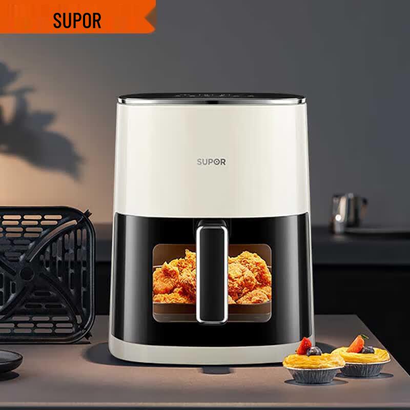 SUPOR 6L Smart Air Fryer with Visual Steam Fry Function CN plug (adapter included)