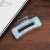 Korean Fashion Transparent Candy Color Square Hair Clip - Imitation Acetate Shark Clip for All Hairstyles