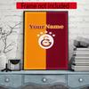 Galatasaray Customize Your Name Diamond Painting Round Diamond Diy Frameless Holiday Artwork Suitable For Home Office Wall Decoration