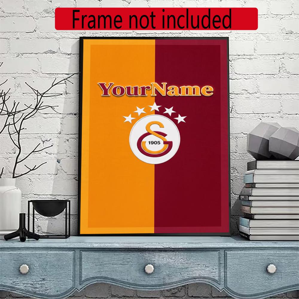 Galatasaray Customize Your Name Diamond Painting Round Diamond Diy Frameless Holiday Artwork Suitable For Home Office Wall Decoration