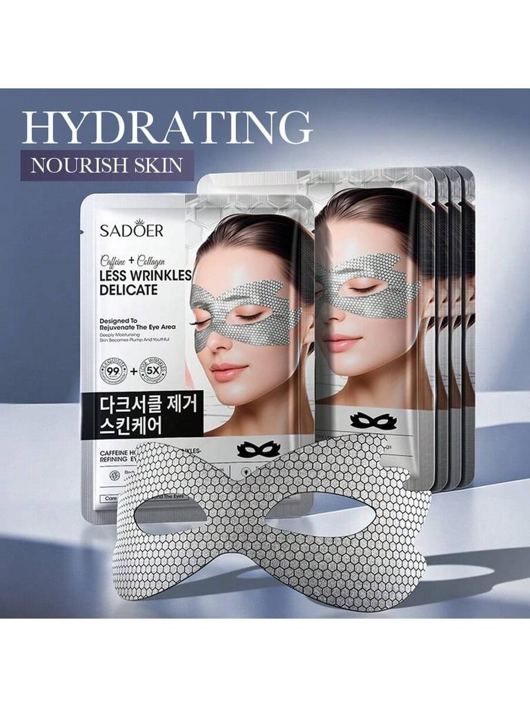 1/5/10pcs Caffeine Honeycomb Anti-Wrinkle Eye Mask, Eye Puffiness Gel Treatment Mask, Dark Circle Ey