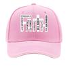 Black And White Snapback Baseball Cap Featuring The Word FAITH a Retro And Easy Adjustable Sun Ha Sandwich Baseball Cap
