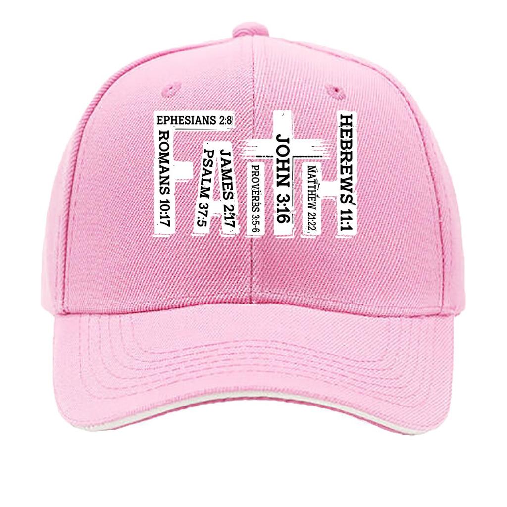 Black And White Snapback Baseball Cap Featuring The Word FAITH a Retro And Easy Adjustable Sun Ha Sandwich Baseball Cap