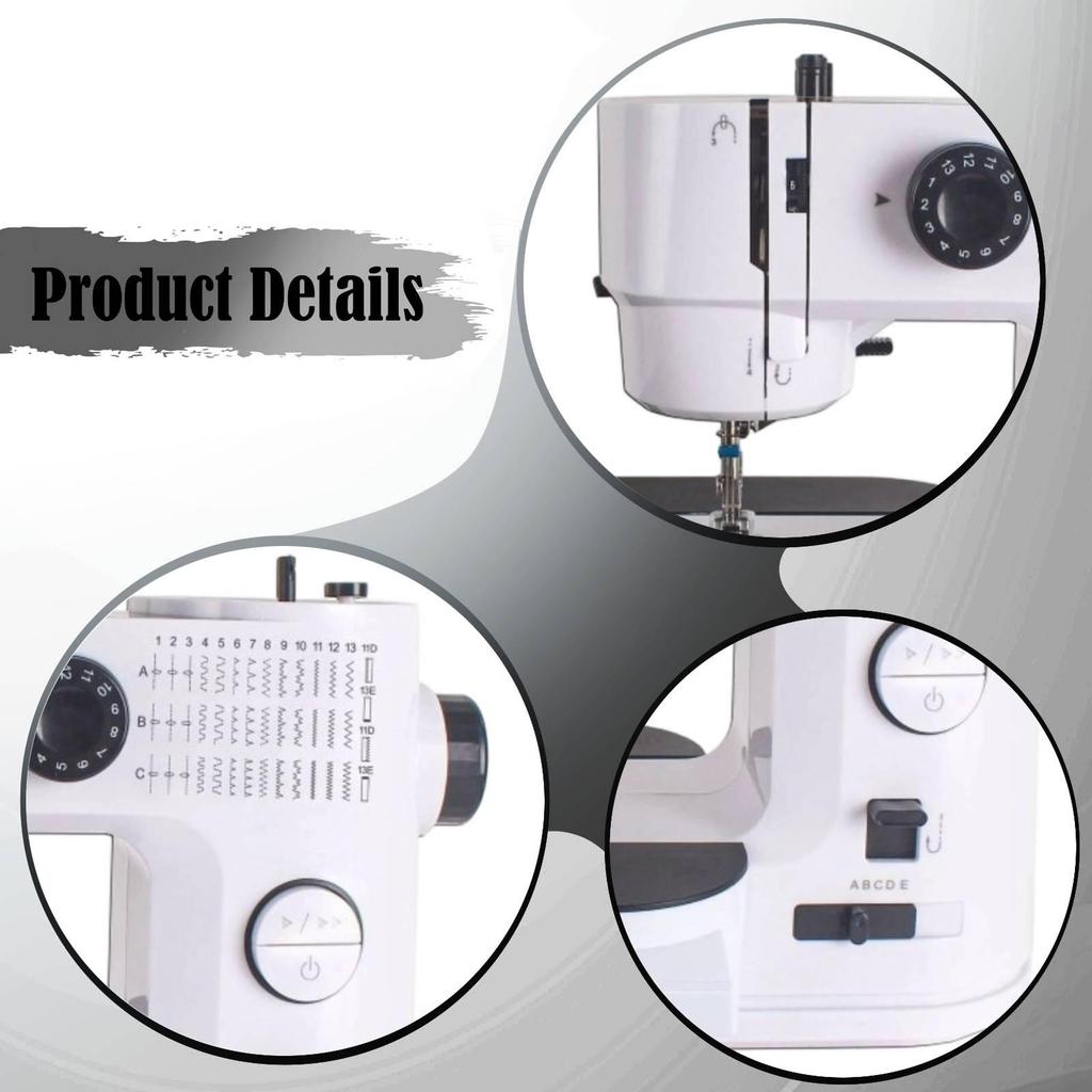 Electric Sewing Machine Double Pin for Beginners Travel Enthusiast