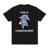 I Am Contaminated with Radiation Funny Cat Meme T-shirt Short Sleeve Men Women Vintage Graphic Streetwear Oversized Loose Casual