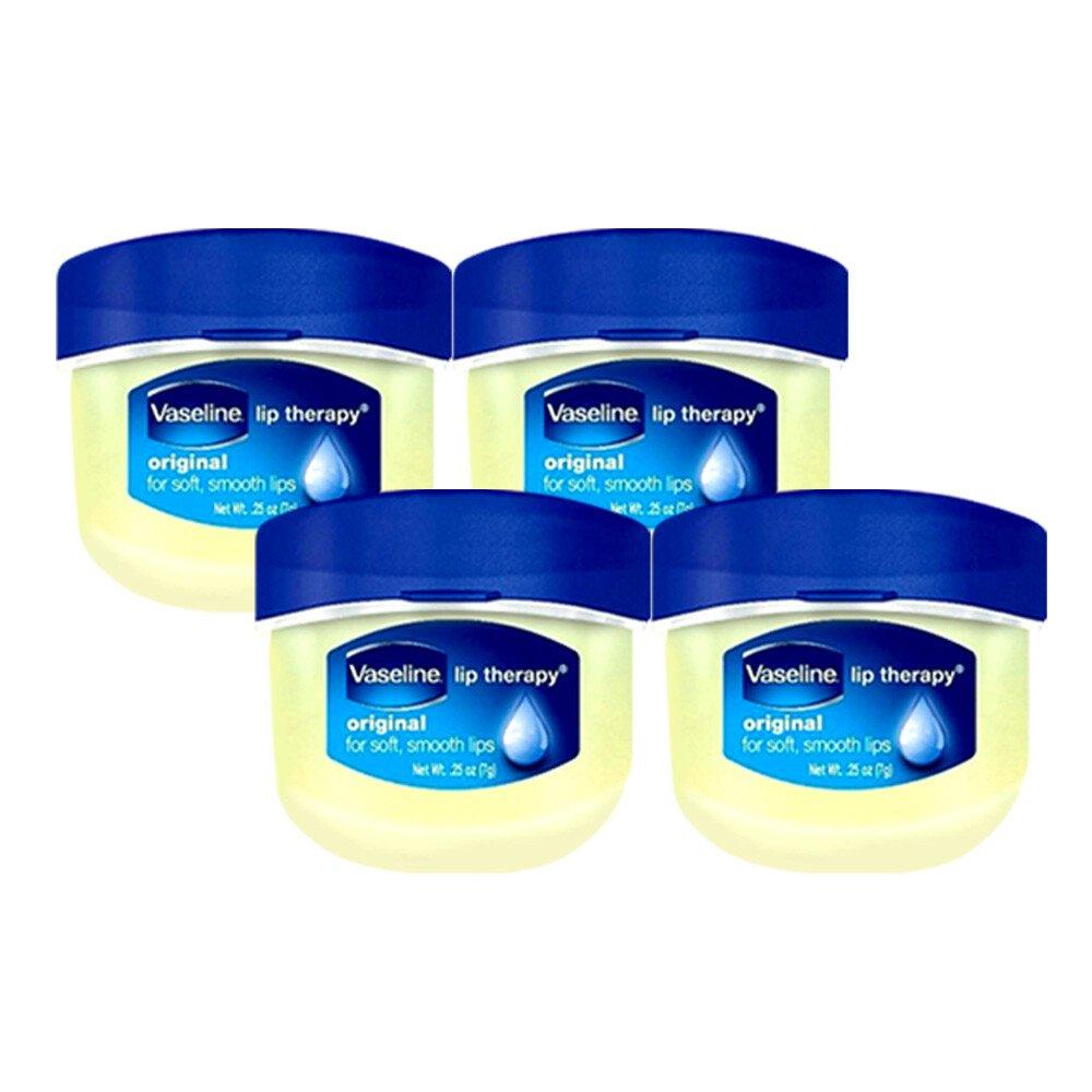 

Vaseline Lip Therapy Lip Balm Original 4pcs (Mini 7g)