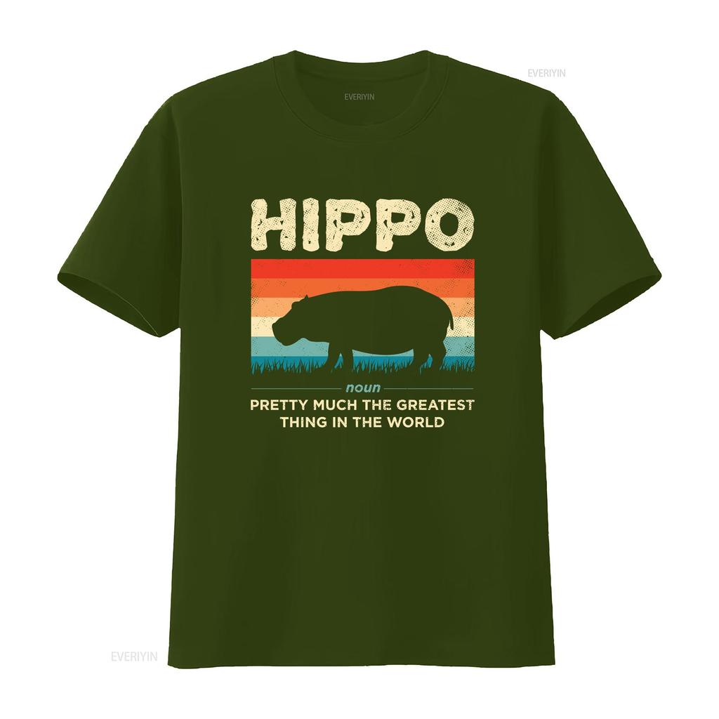 Funny Hippo Definition Hippopotamus Vintage Retro T Shirt Cute Hippos Costume African Wildlife Animals Lover Zoo Trip vintage