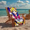 Custom Name Ultra-Soft Beach Towel with Sailor Moon Theme,Ideal for Pool - Camping, Diving - Perfect Travel Essential, Vibrant Beach Towel.