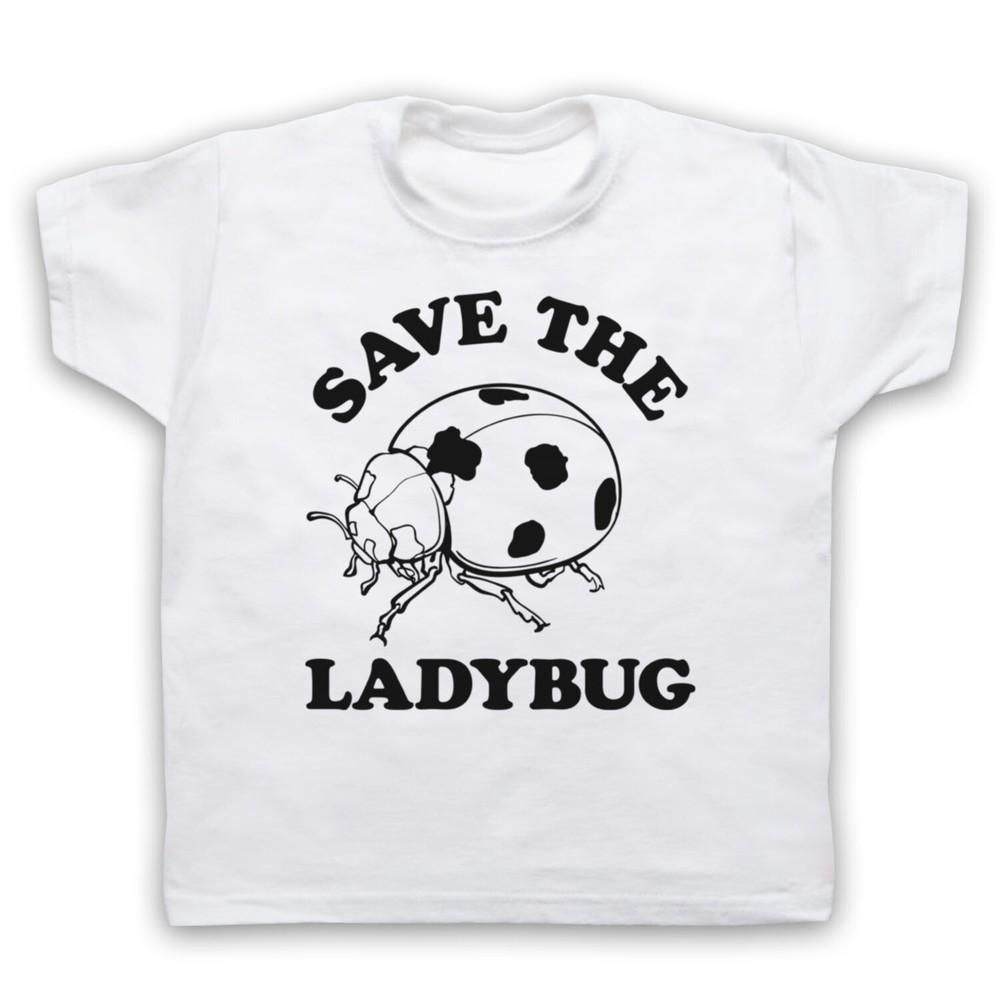 Save The Ladybug Ladybird Animal Rights Protest Slogan Kids Childs T-Shirt