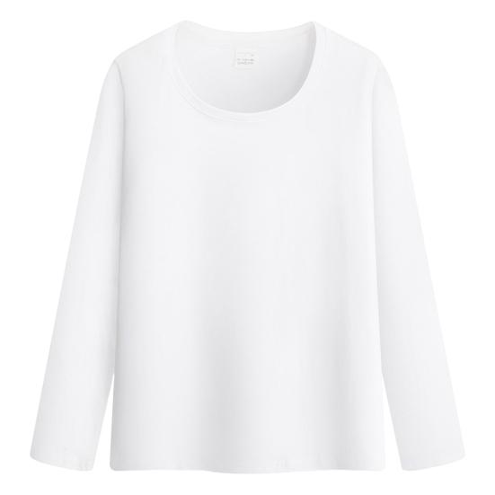 Women Thermal Tops Round Neck Long Sleeve Velvet Lining Bottoming Tops Slim Fit Solid Color Warm Tee Shirt