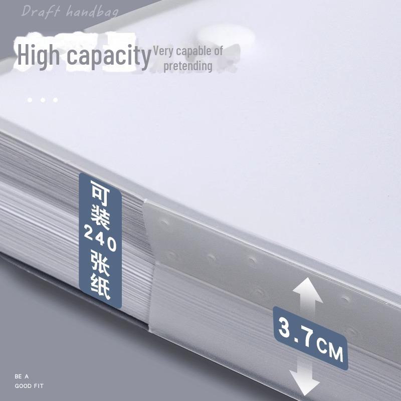 Portable Clear Document Bag for School: Test Papers, Textbooks, Art & Paintings - Durable & Spacious