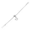 Lala Christie Sliding Adjustable Chain, Azuki Pattern, 925 Sterling Silver, Approx. 1mm Wide, Up To 7cm Long (la03-0001-s)