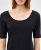 NOTIA Slim Fit U Neck T-Shirts - Black