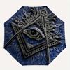 Masonic Eye Symbol  Umbrella, Portable 3-Fold Umbrella for Men & Women,Christmas Gift ES228