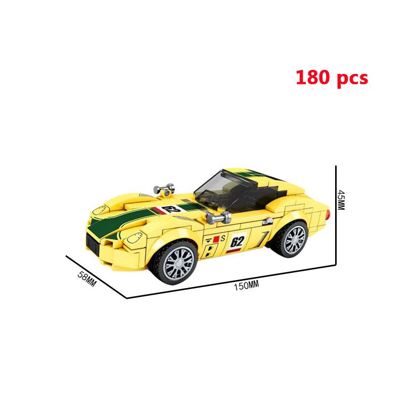 For Technical City Speed Champions Sports Car Racing Car Super Racers Figures Building Blocks Bricks Garage Toys Gifts Friends