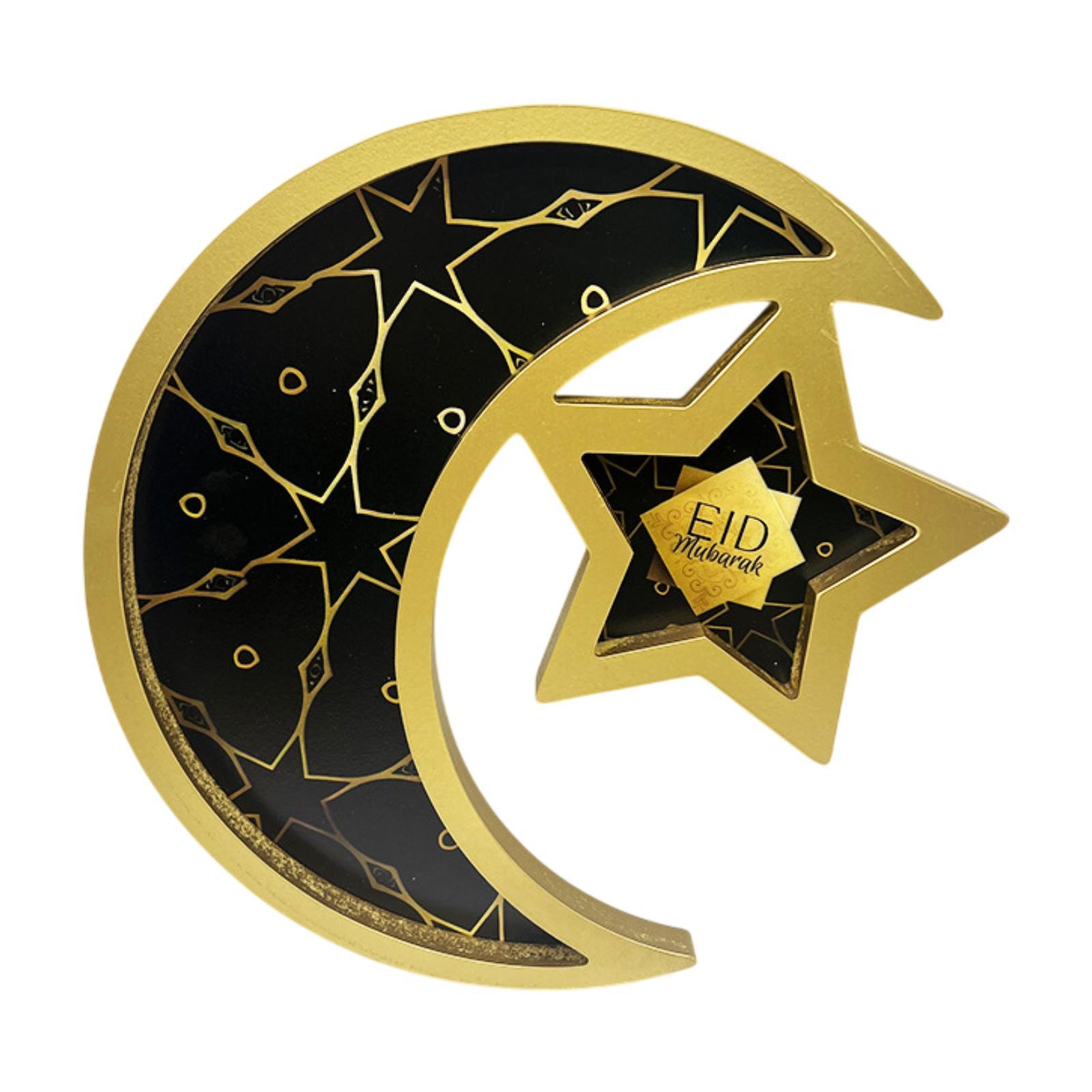 Ramadan Serving Tray Decoration Moon Star Tray for Wedding Gatherings Events