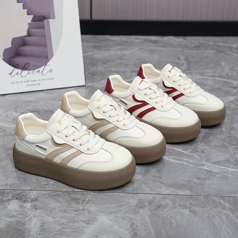 Popular German Training Shoes Breathable Thick-soled Little White Women's Shoes 2025 Spring New Versatile Women's Casual Sports Board Shoes