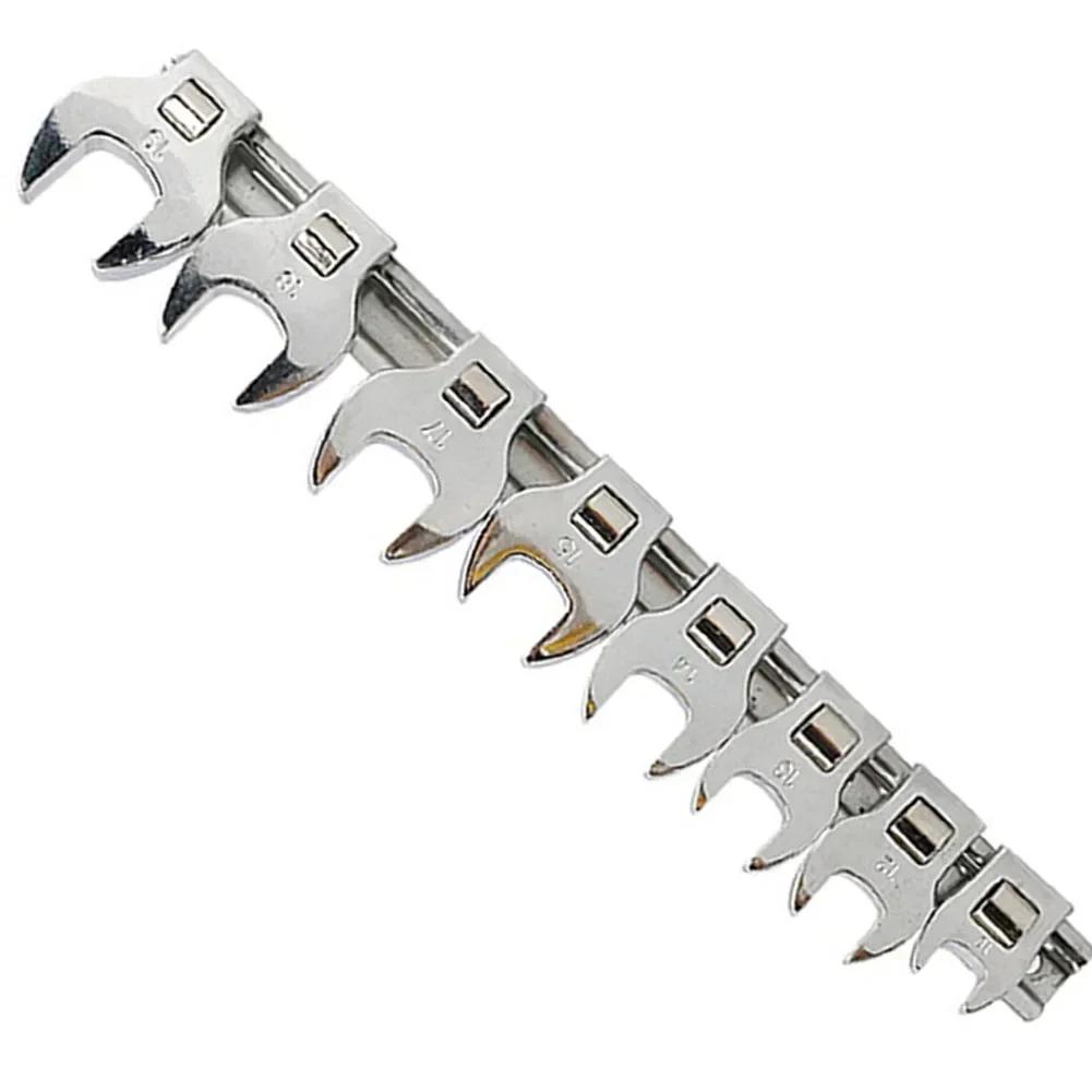 8-piece Set of Interchangeable Open-end Tool Set L-shaped Horn Opening Multi Specification Portable Adjustable Wrench Tool