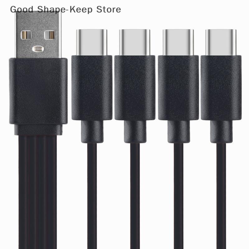 Fast Charging, Multi USB-C Splitter Cable, 4 in 1 for Laptops, Tablets, Huawei PC