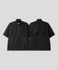 BLACK MOMENT Half Zip Short Sleeve Anorak [Black]