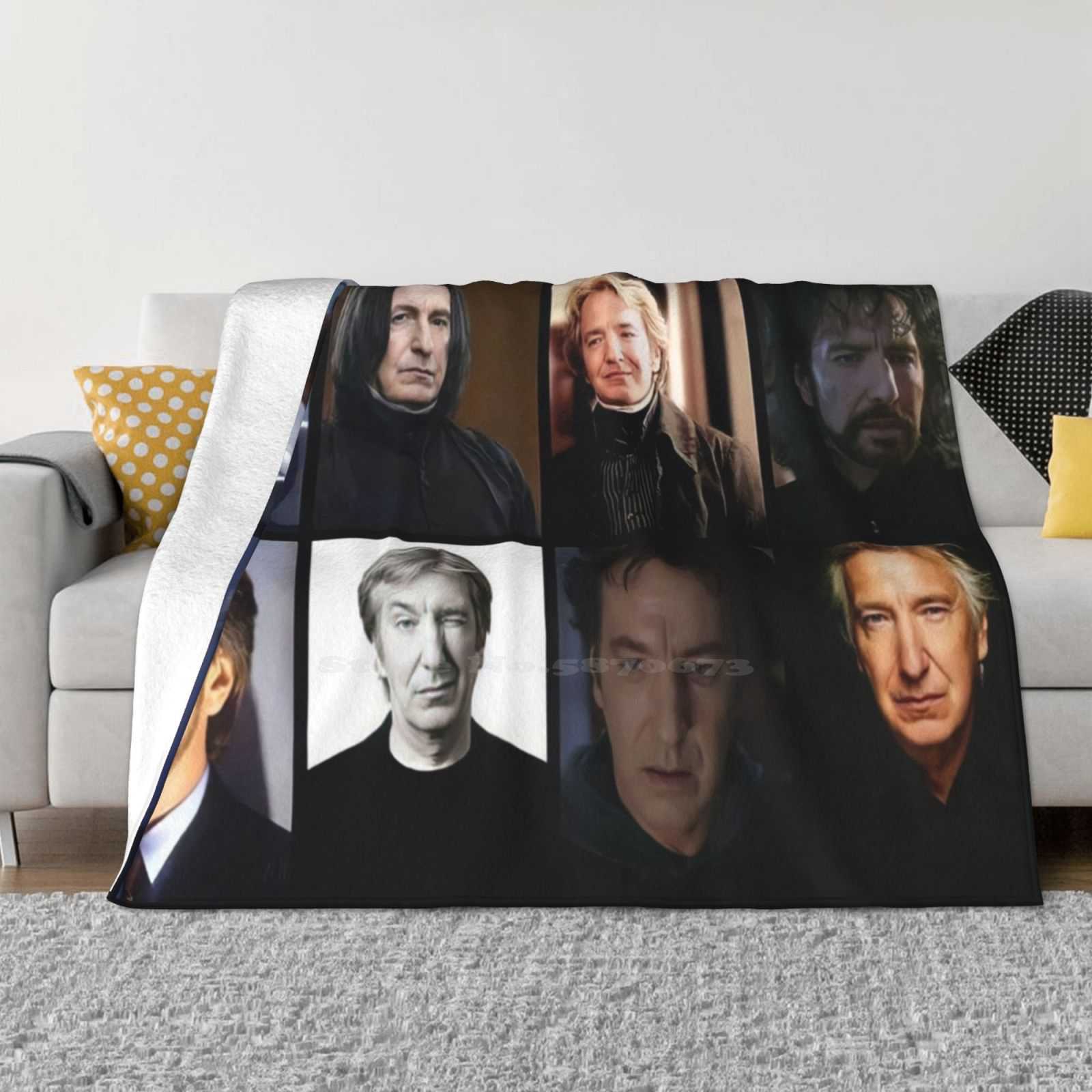 Алан Рикман Мода Мягкое Теплое Фланелевое Одеяло Актер Алан Рикман Алан Рикман Алан Рикман 1 Алан Рикман Алан Рикман Алан 30x40in