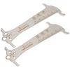 2Pcs 3 In 1 Multifunctional Bicycle Chain Wear Indicator Checker Measuring Ruler Tool