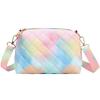 Trendy fashion rainbow shoulder messenger women's bag versatile casual mobile phone cosmetic bag