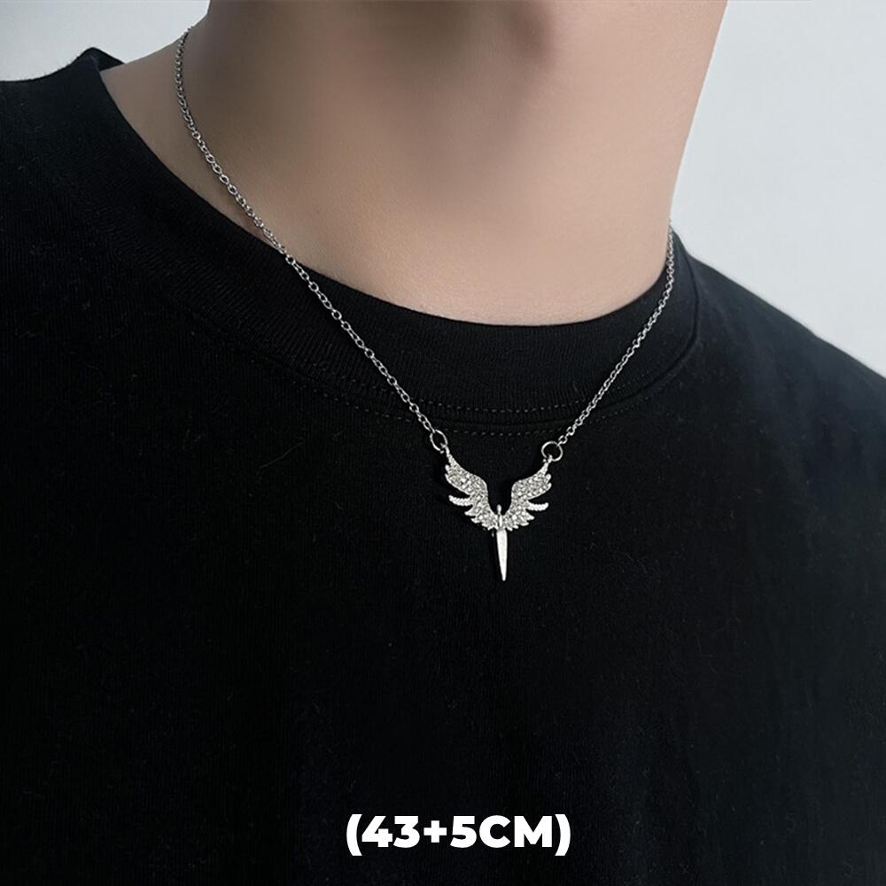 Collar de doble capa con estrella de circón estilo hip hop para hombres y mujeres, cadena colgante de acero de titanio con dije de tendencia, joyería unisex al por mayor